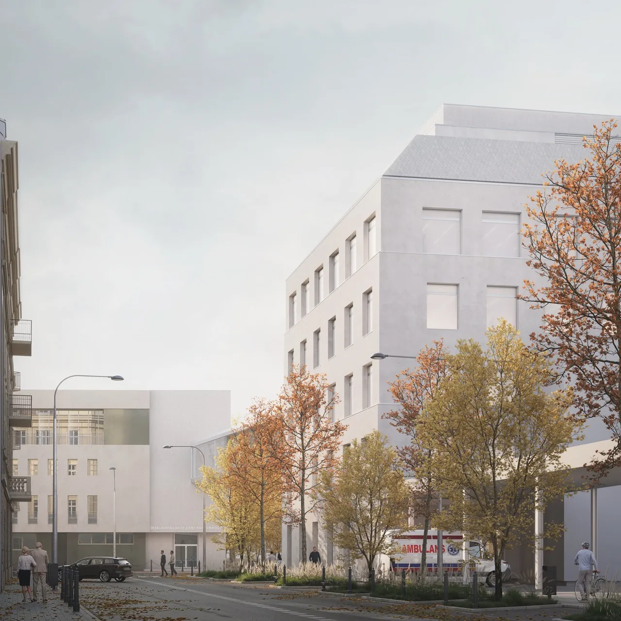 Visualization of Oncology care center prepared with WXCA (2025) by Atelier Lumen