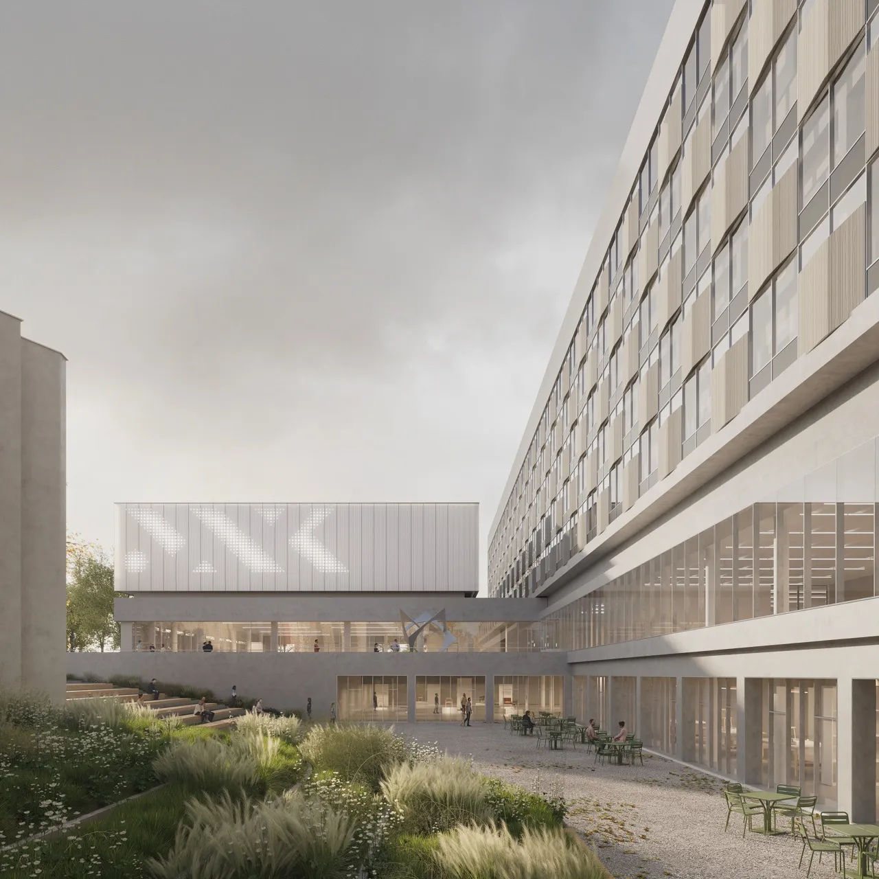 Visualization of Former Cracovia hotel reconstruction prepared with JSK Architekci (2023) by Atelier Lumen