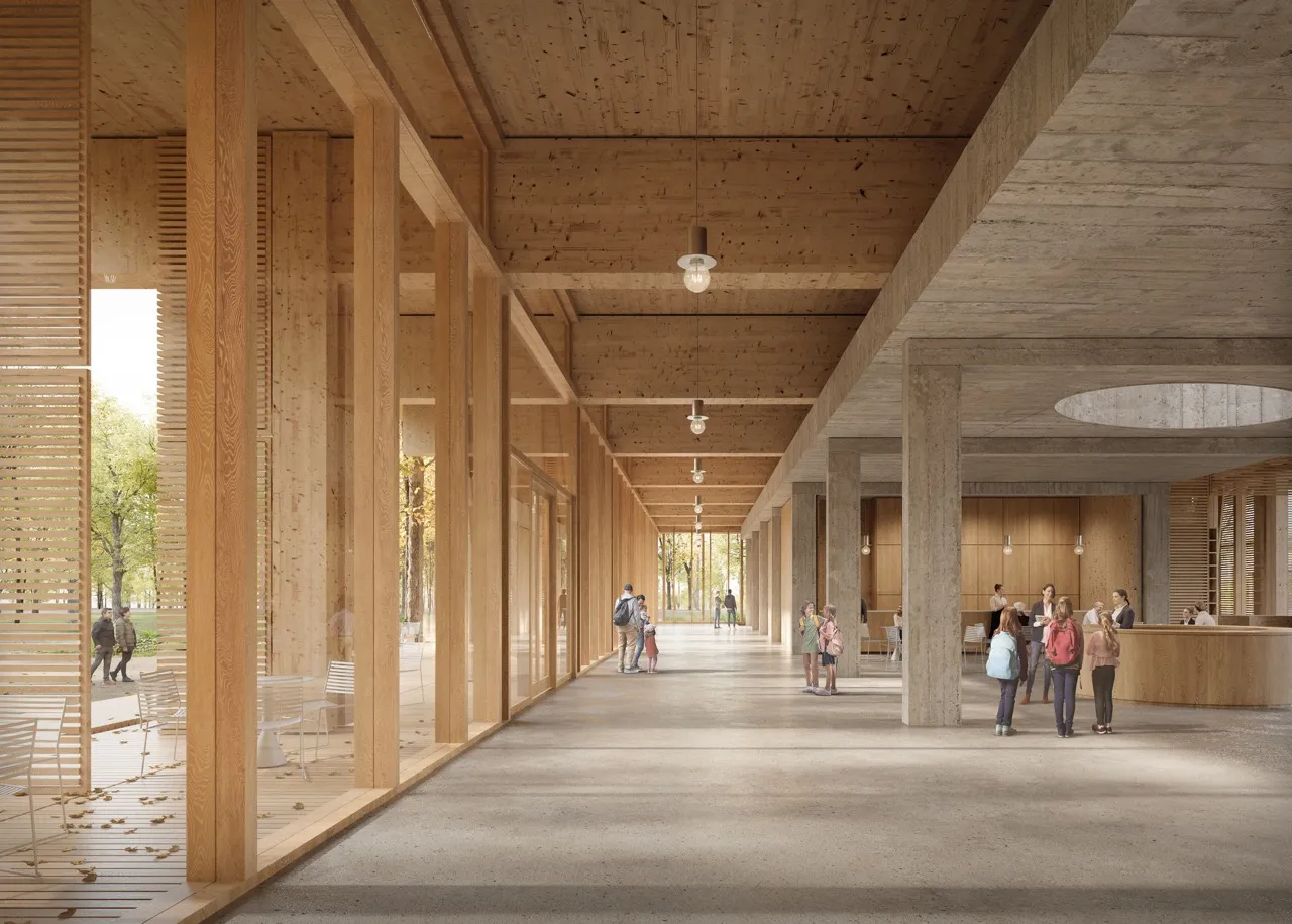 Visualization of Archaeology museum building prepared with Bujnowski Architekci (2023) by Atelier Lumen